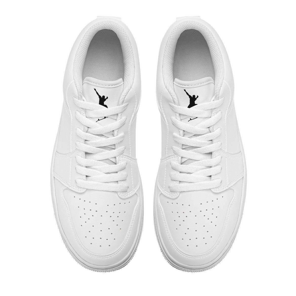 STE’ Low Top Skateboard Sneakers - White