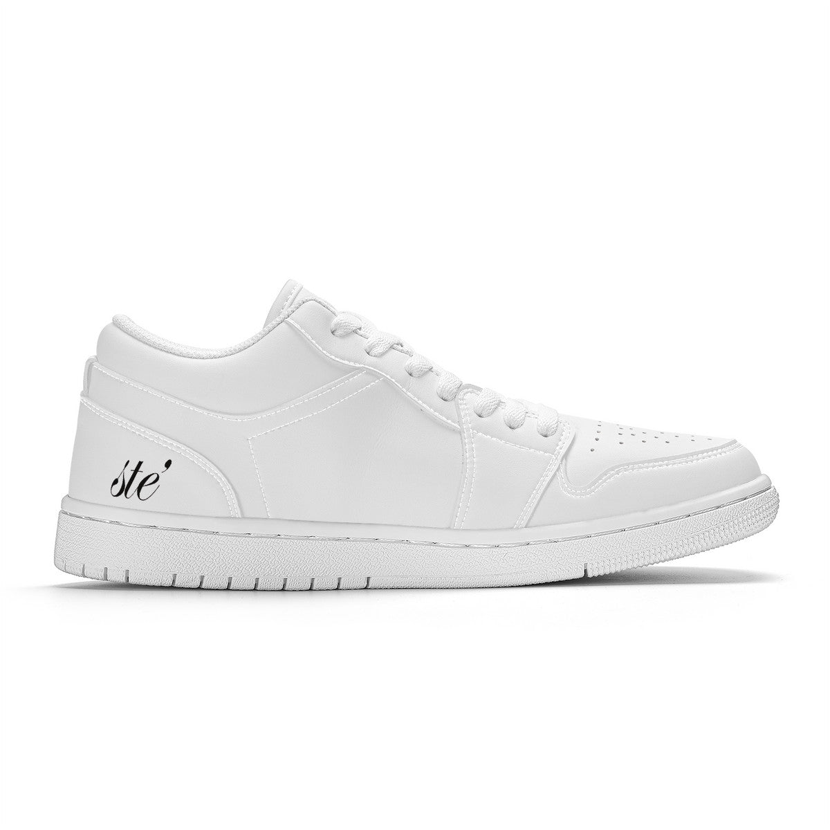 STE’ Low Top Skateboard Sneakers - White