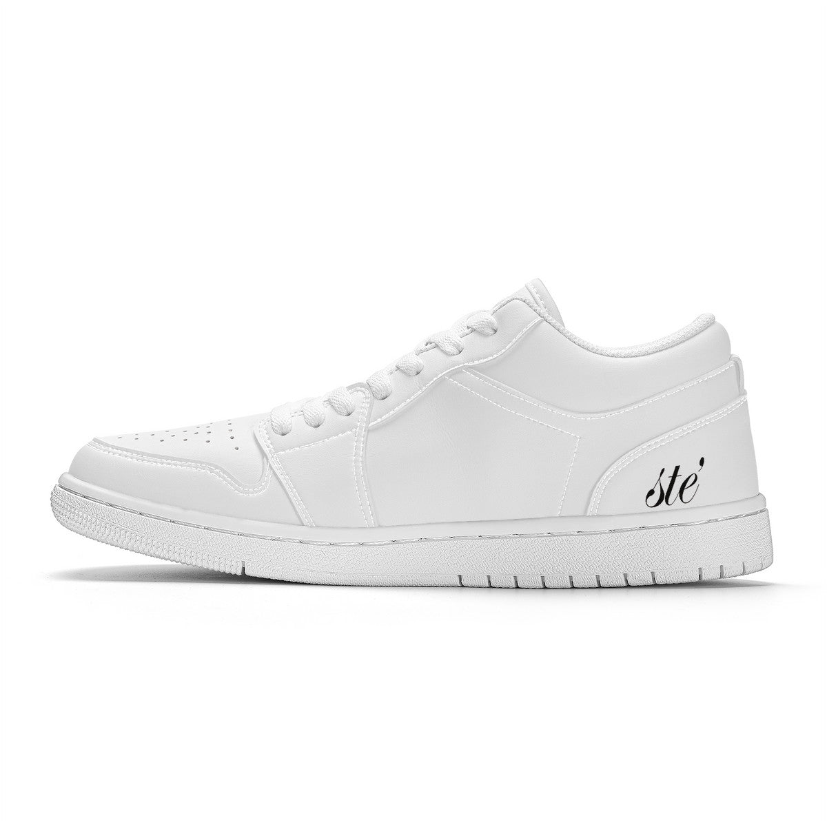 STE’ Low Top Skateboard Sneakers - White