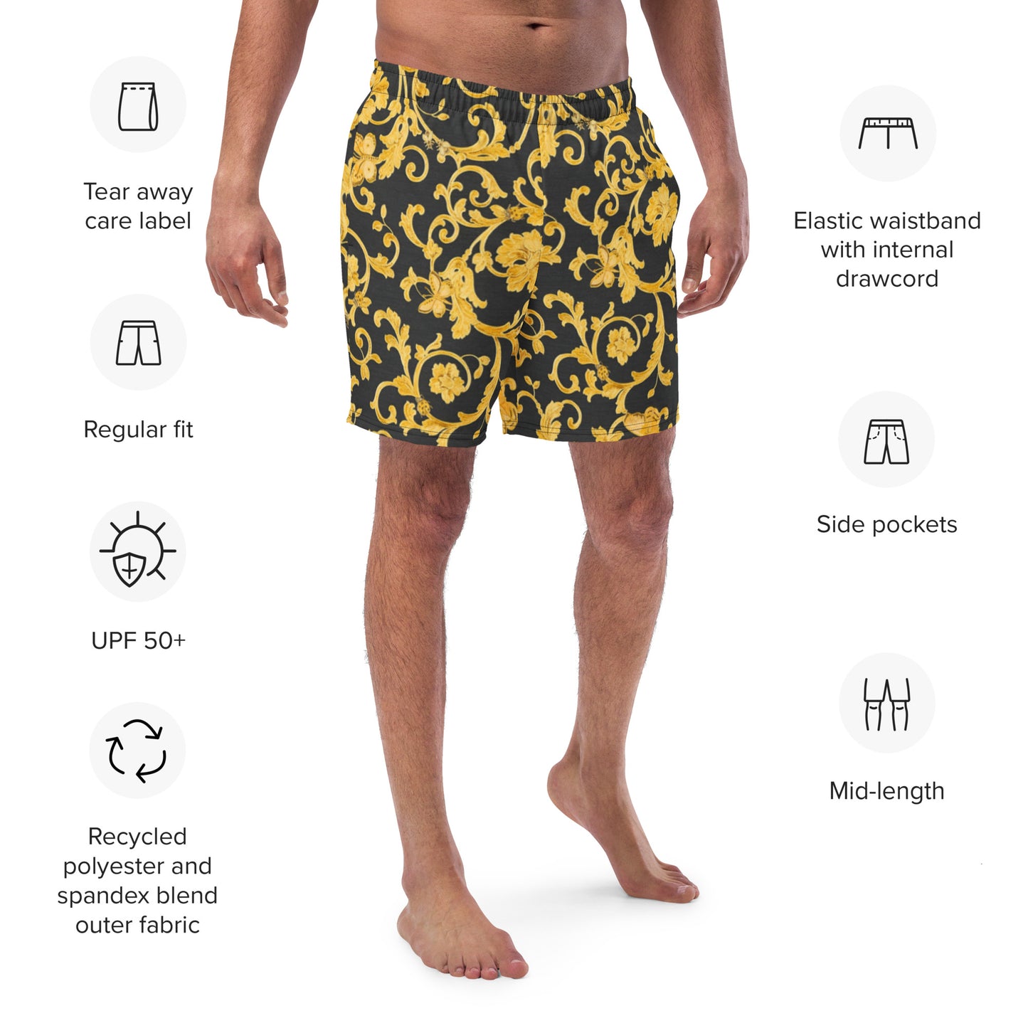 STE’ fosace’ Men's swim trunks