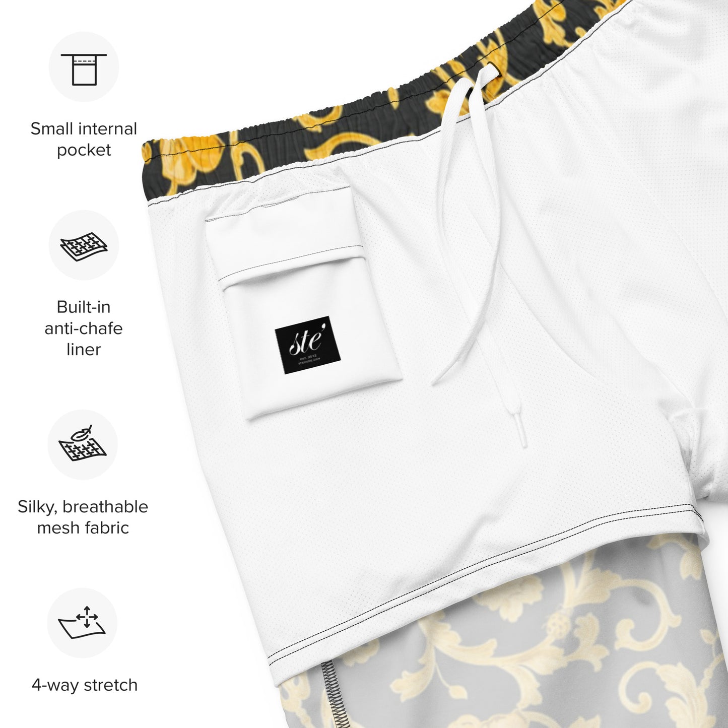 STE’ fosace’ Men's swim trunks