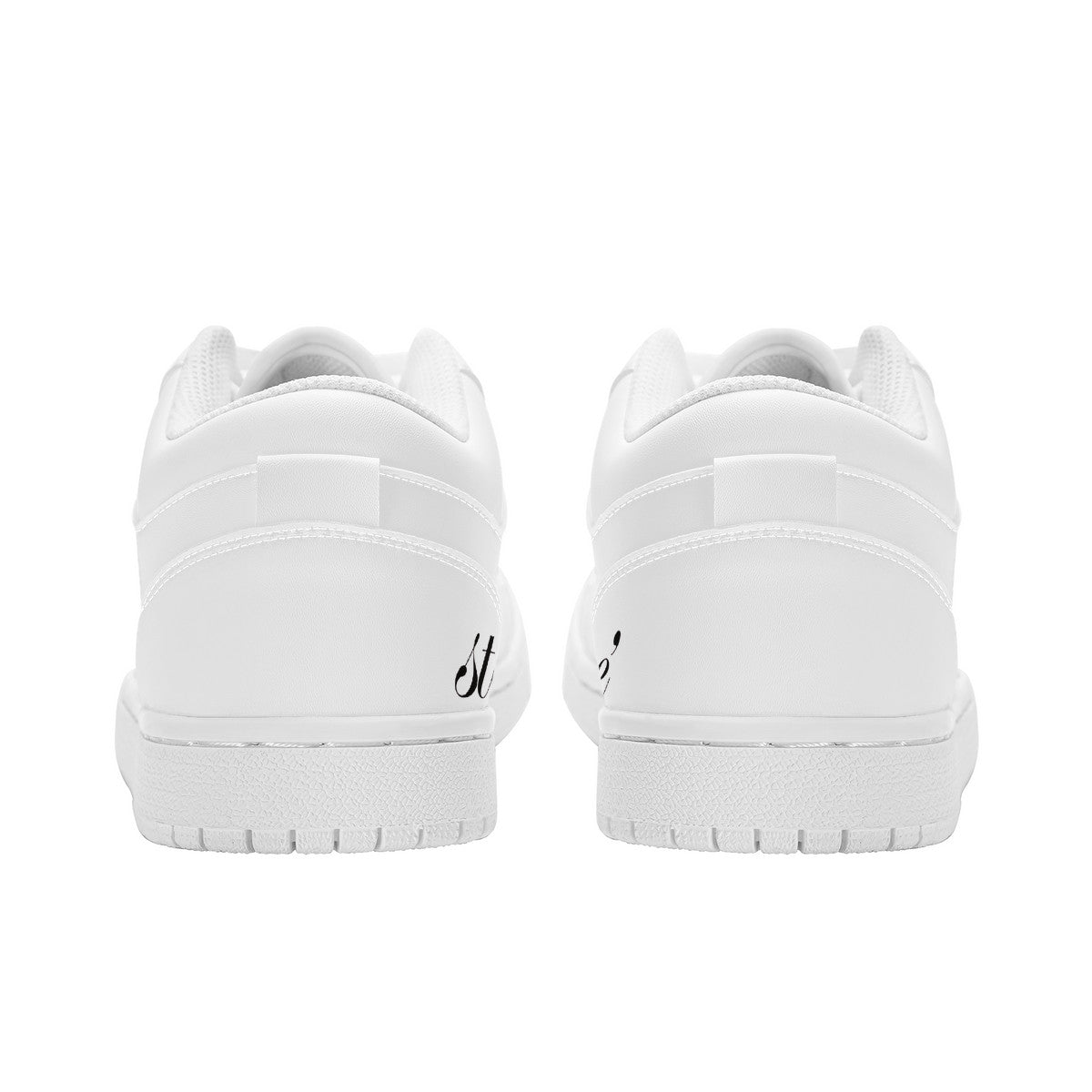 STE’ Low Top Skateboard Sneakers - White