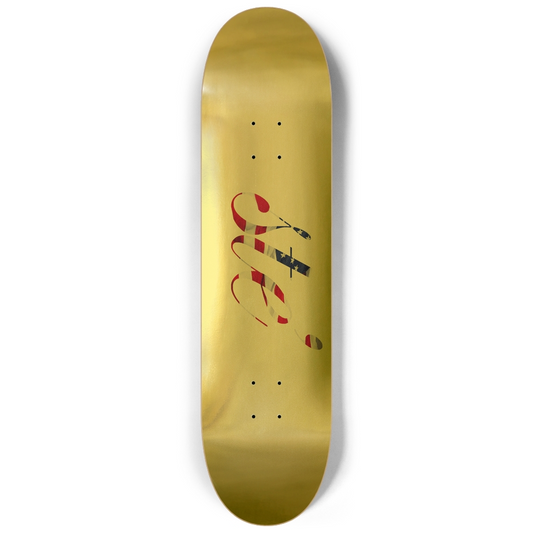 8.25 STE’ America GOLD FOIL Skateboard