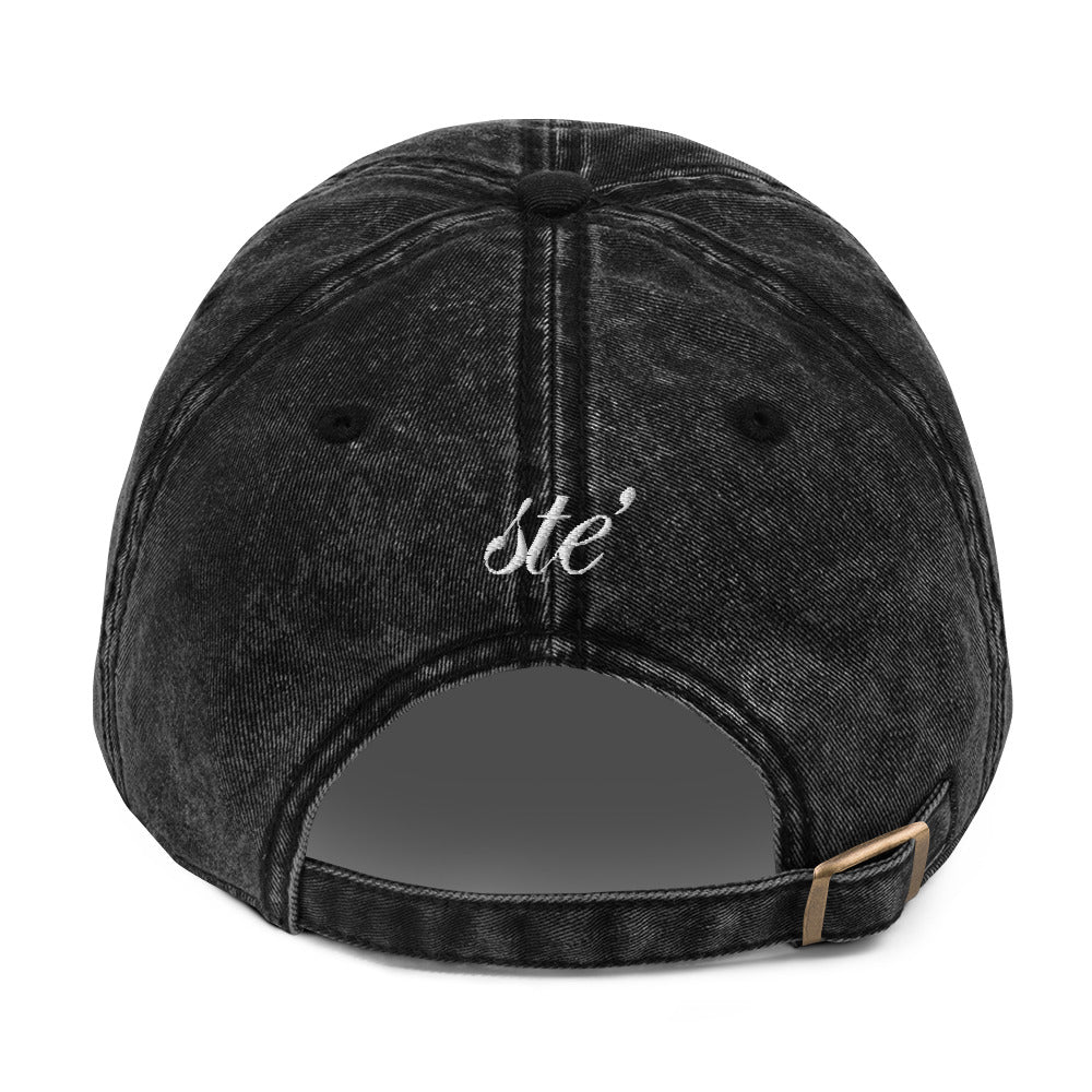 STE’ denim twill cap