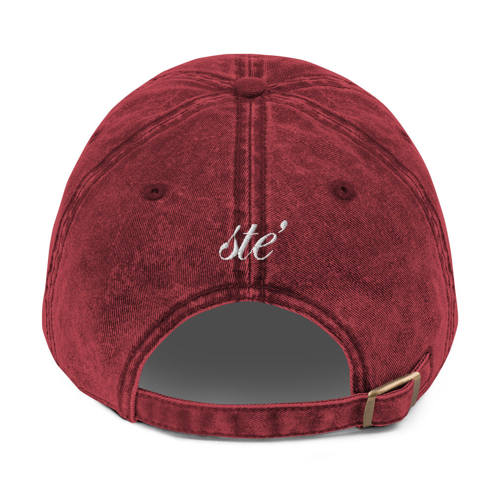 STE’ denim twill cap