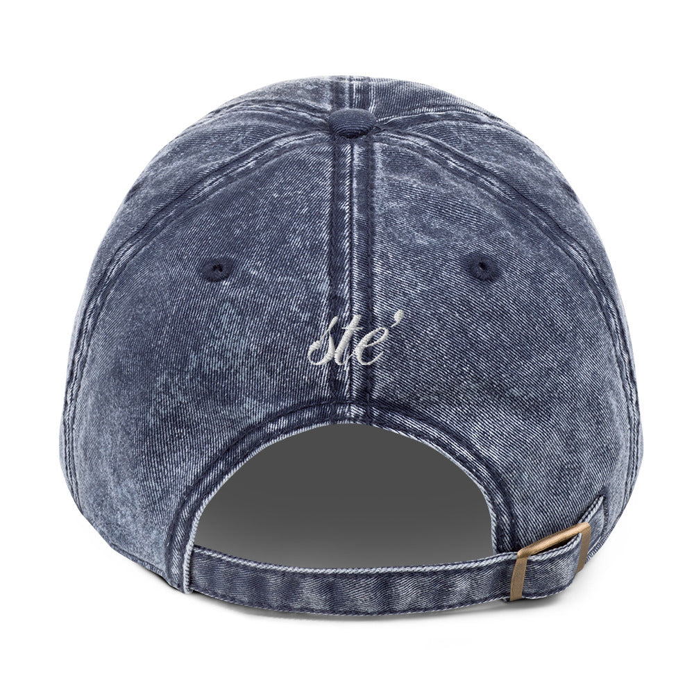 STE’ denim twill cap