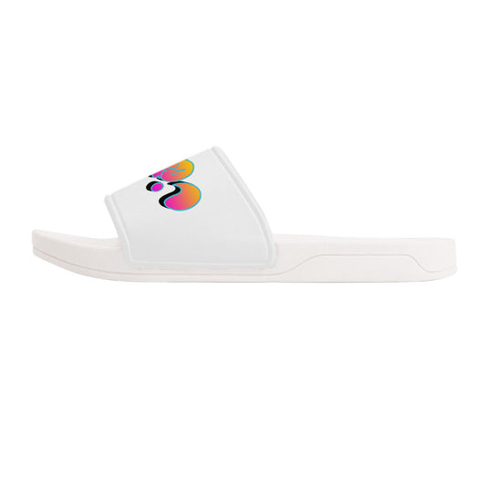 STE’ Graffiti Slide Sandals - White