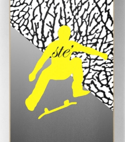 8.0 ANTHO Gold Skateboard