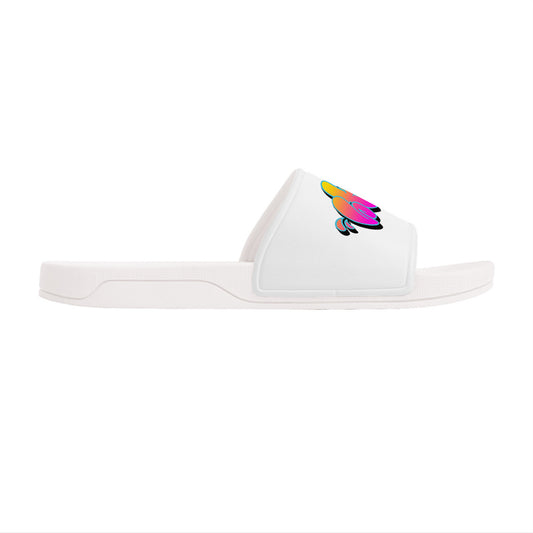 STE’ Graffiti Slide Sandals - White