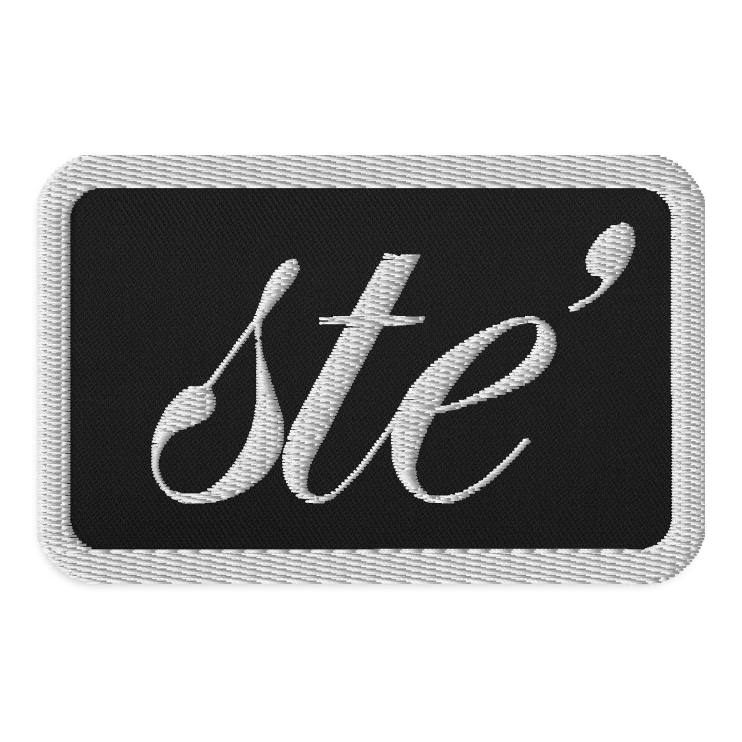 STE’ embroidered patche