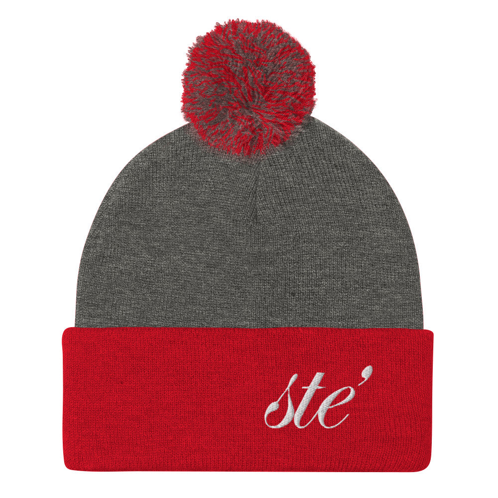 STE’ Cuff Pom Beanie