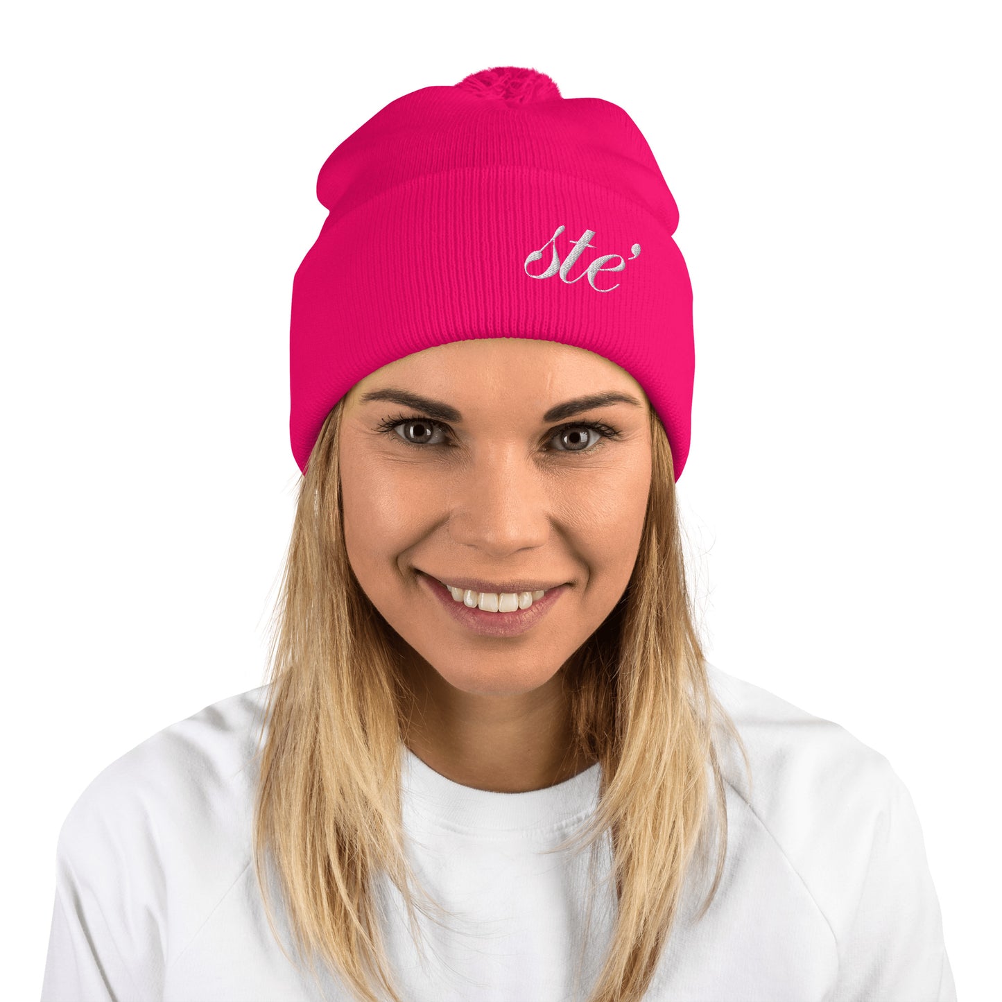 STE’ Cuff Pom Beanie