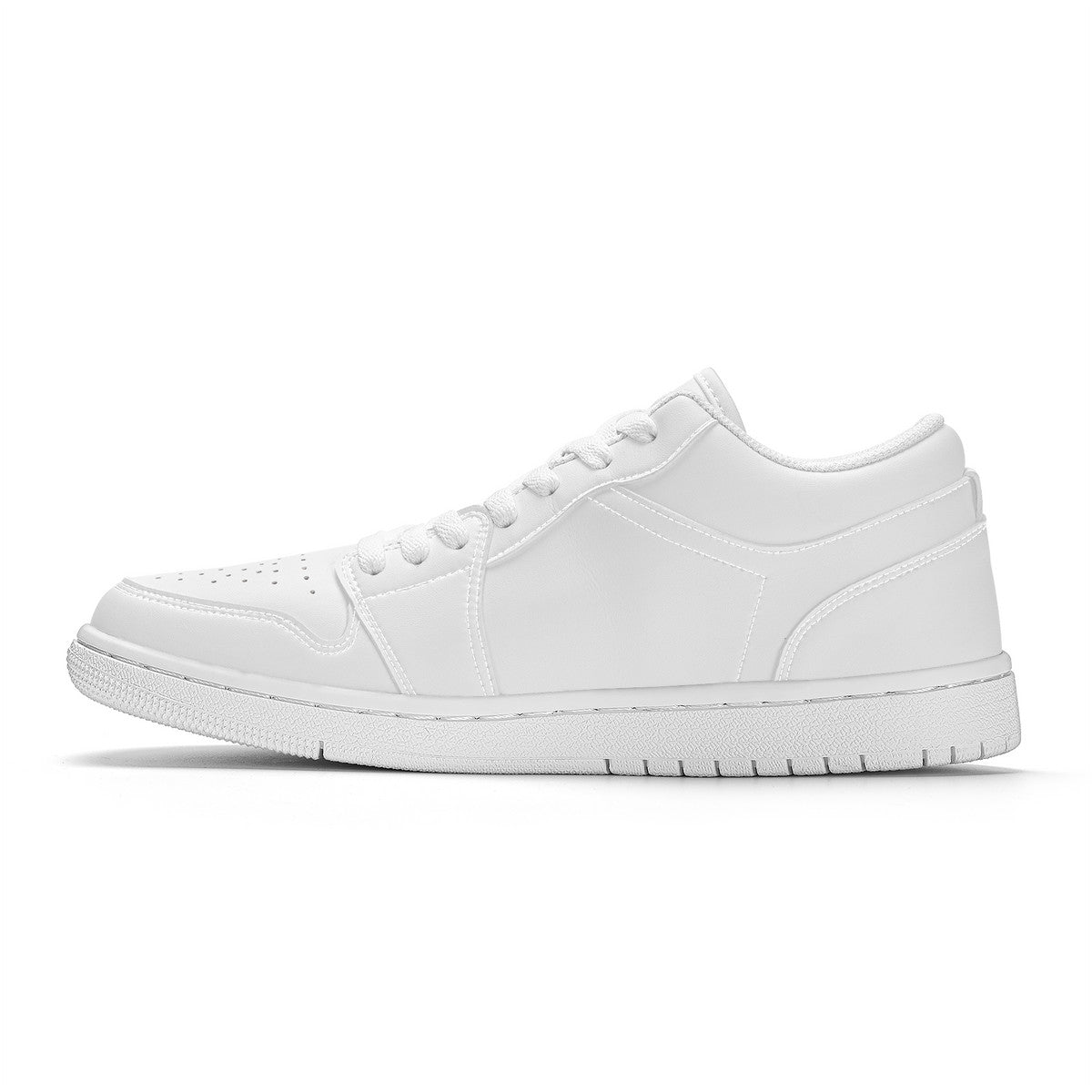 STE’ Low Top Skateboard Sneakers - White