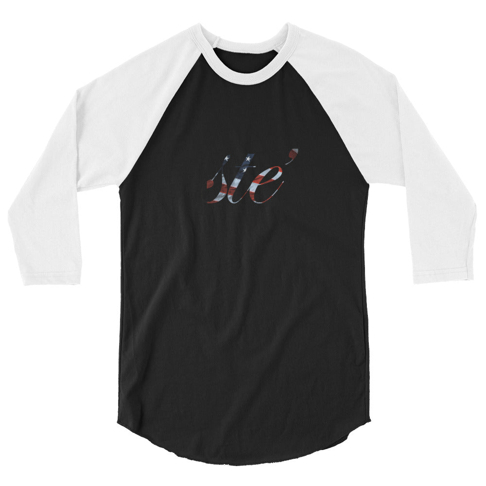 STE’ America 3/4 sleeve raglan shirt