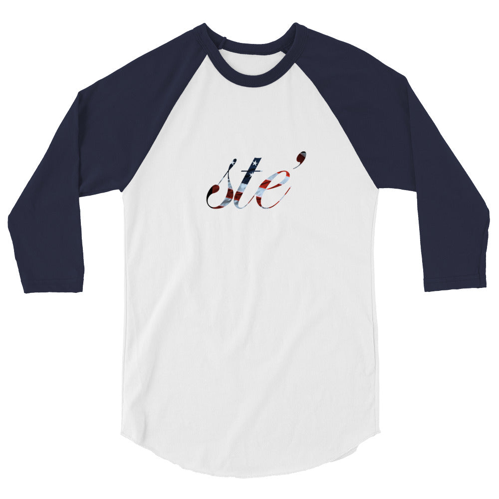 STE’ America 3/4 sleeve raglan shirt