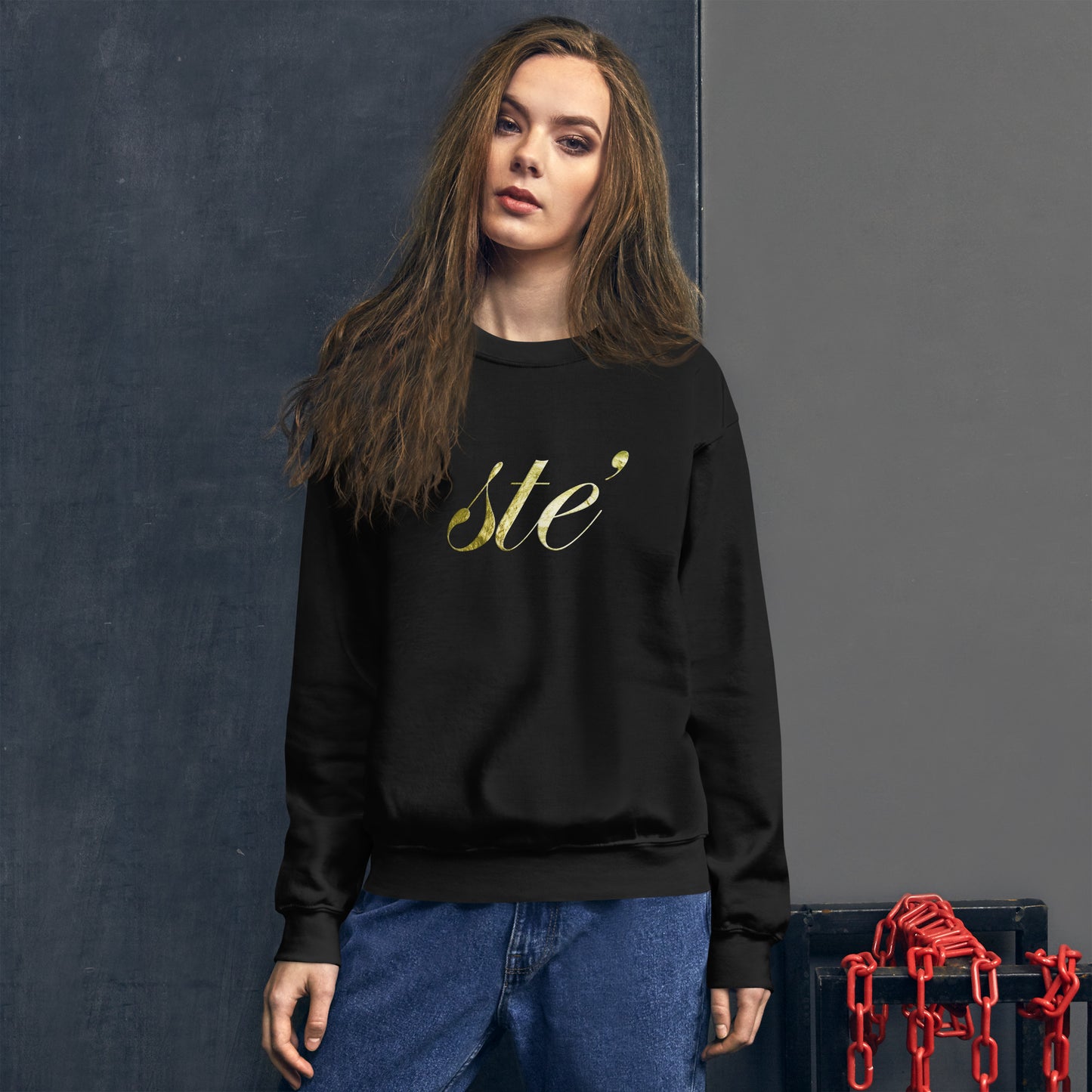 STE' Gold Crew Sweatshirt