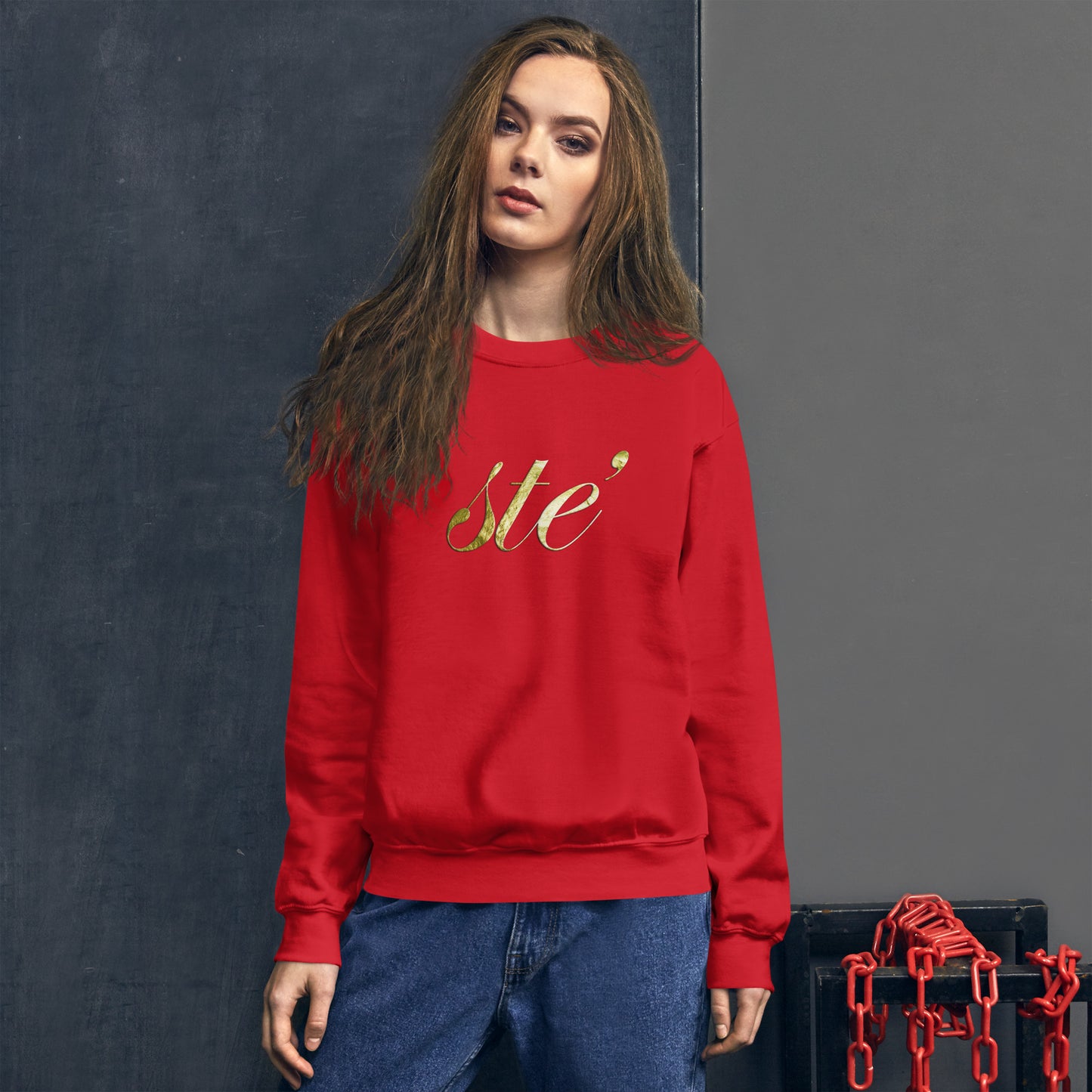 STE' Gold Crew Sweatshirt